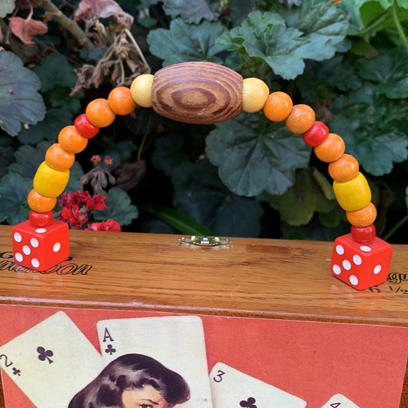 Vintage pinup girl rockabilly cigarbox purse - Picture 10 of 12